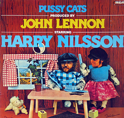 JOHN LENNON with HARRY NILSSON - Pussy Cats  album front cover vinyl record